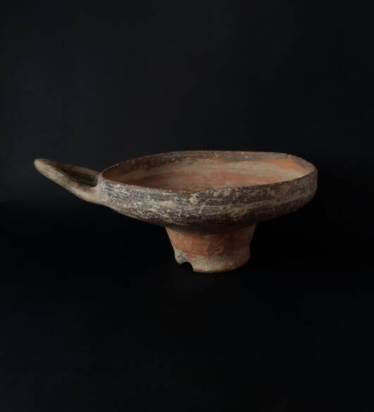 Ancient terracotta late bronze age milk-Bowl
