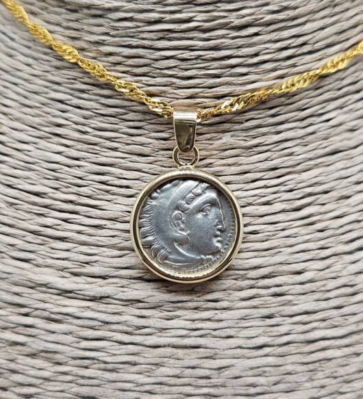 Alexander The Great Coin Pendant