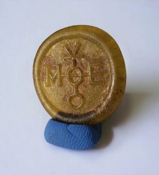 Byzantine Glass Coin Weight