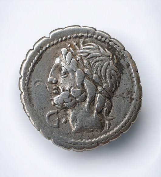 L. Scipio Asiagenus. 106 BC. AR Serrate Denarius