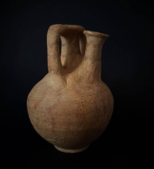 Terracotta Canaanite Late Bronze Age Stirrup Jar